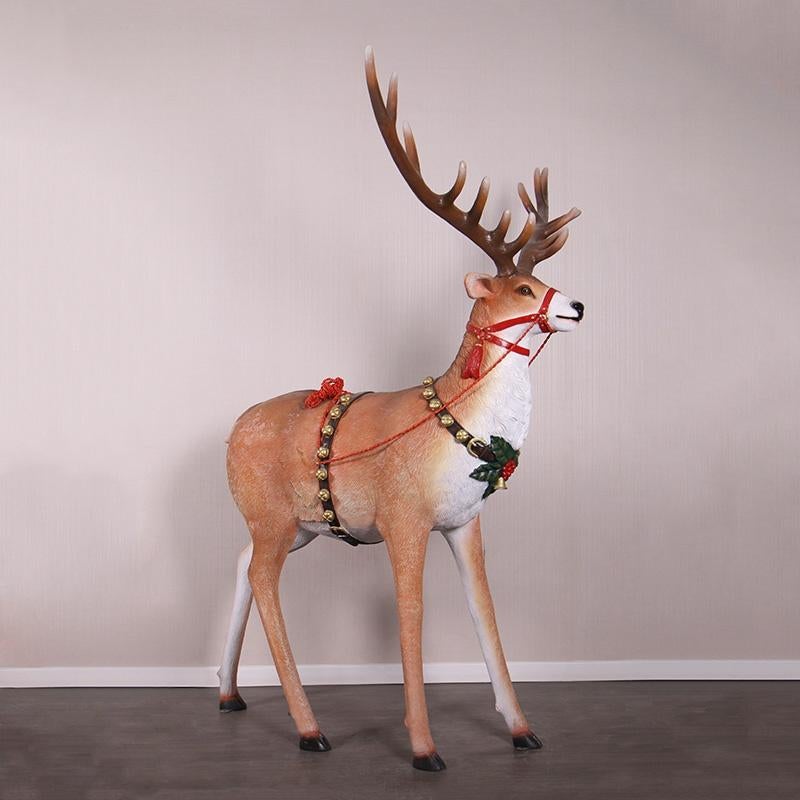 Reindeer for Santa’s Sleigh – Rendier Hoogte 218 cm, Ophalen, Nieuw