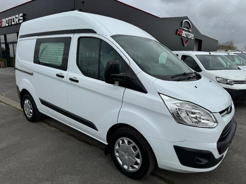 Ford Custom L1H2 hoog 1st eig ohboek pdc cruise, Autos, Achat, Euro 6, Entreprise, 2 places