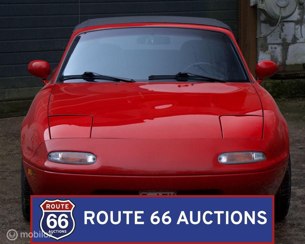 Mazda MX-5 Miata | 1990 | Route 66 Auctions, Auto's, Zwart, Bedrijf, Handgeschakeld, Overige carrosserie