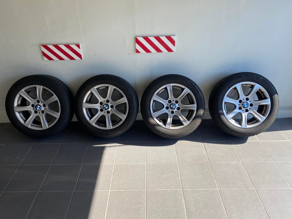 BMW velgen met winterbanden 225/55/17, Auto-onderdelen, Banden en Velgen, Ophalen, Gebruikt, Velg(en), 17 inch