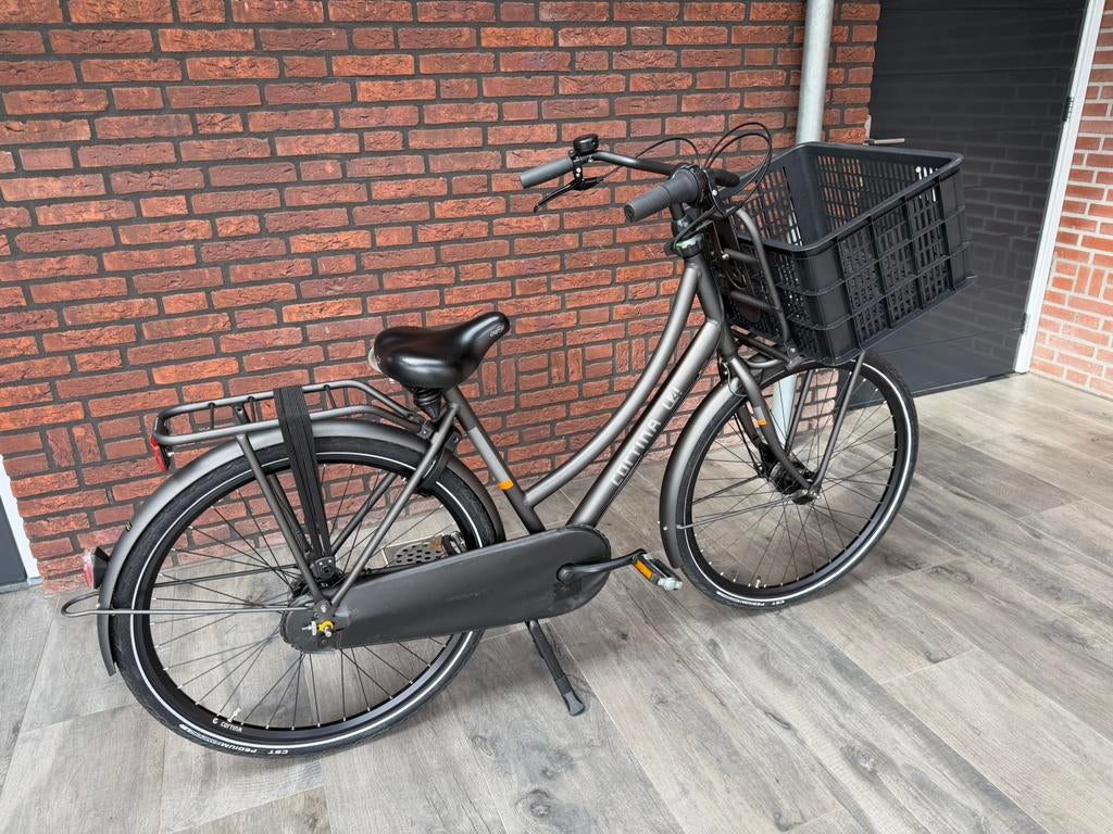 Cortina U4 Mat Zwart (Eclipse) 7V, Maat 50, Bak & Regenhoes, Fietsen en Brommers, Fietsen | Meisjes, Ophalen, Zo goed als nieuw