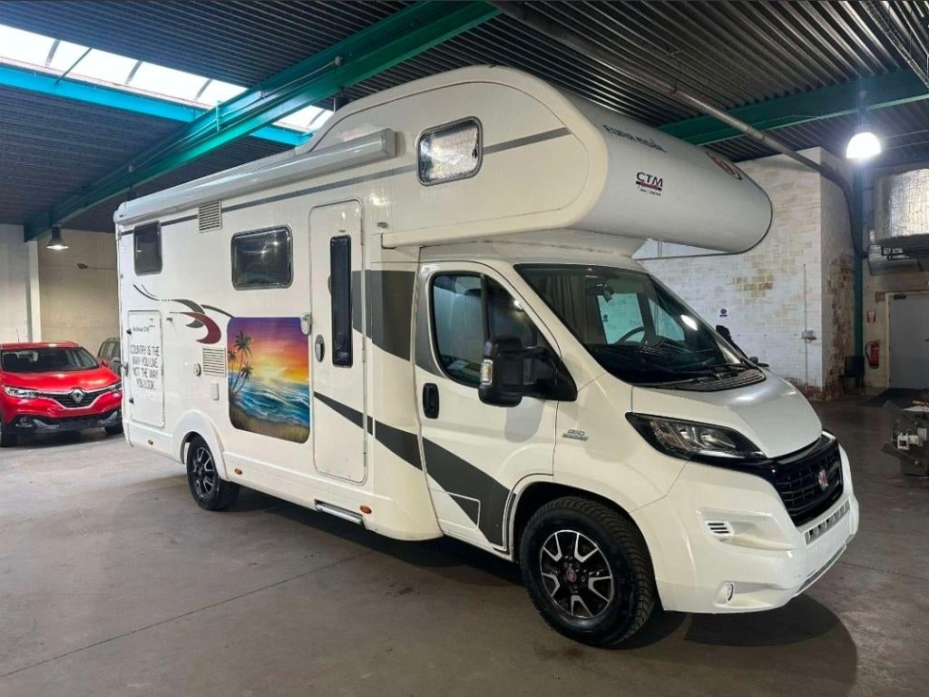 Fiat Ducato Eura Mobil 2.3 Jtd 6 slaappl. bj. 2016 Euro 5, Caravans en Kamperen, Fiat, Bedrijf, ABS, Airconditioning