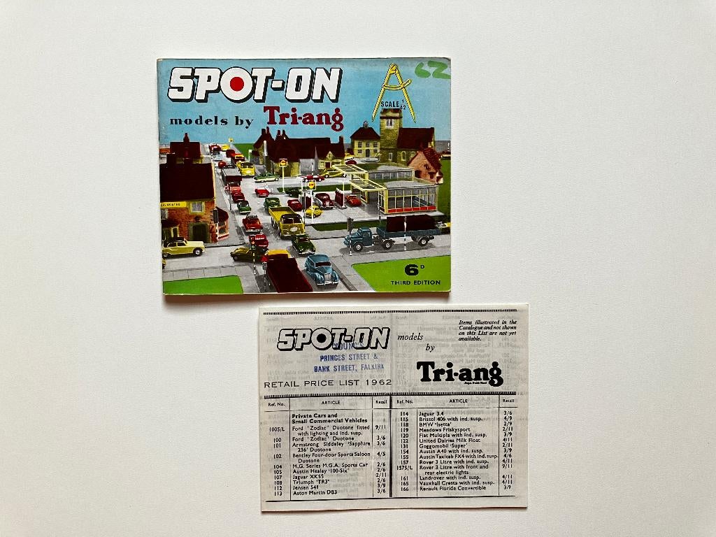 Catalogue SPOT-ON original de 1962 & liste de prix (Tri-ang), Enlèvement ou Envoi, Comme neuf, Voiture, Autres marques