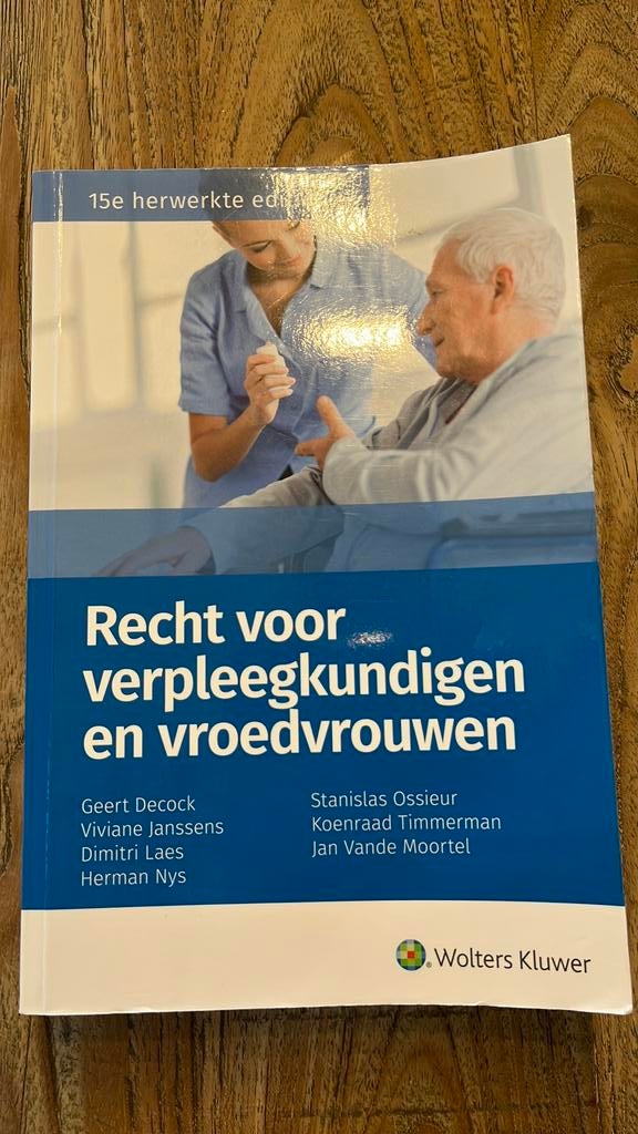 Recht voor verpleegkundigen en vroedvrouwen 2021, Boeken, Ophalen of Verzenden