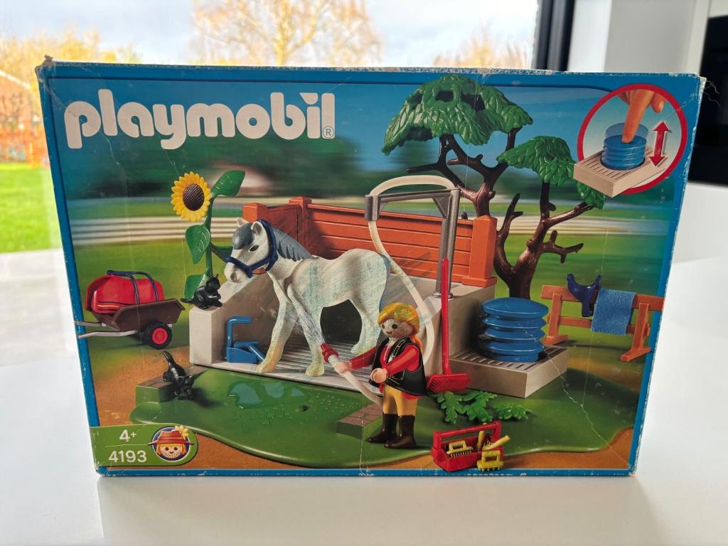 Playmobil (4193) Wasbox voor paarden, Ophalen, Zo goed als nieuw, Complete set