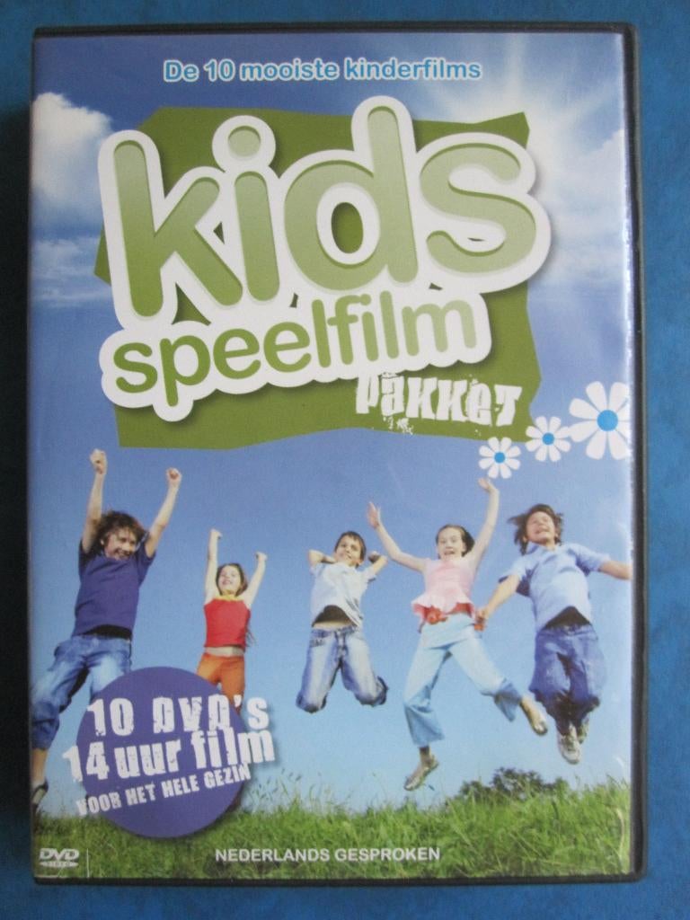 Kids Speelfilm Pakket (10 films op 10 disc), Cd's en Dvd's, Dvd's | Kinderen en Jeugd, Zo goed als nieuw, Film, Avontuur, Boxset