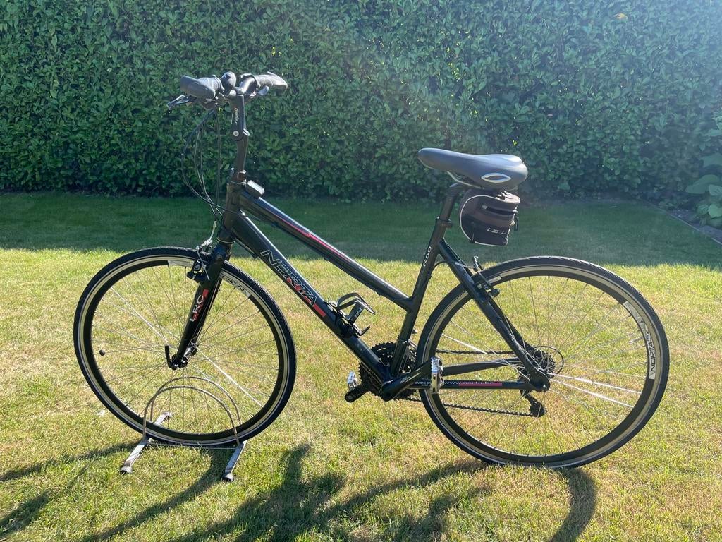 Norta zwarte sportfiets dames met klikpedalen 28 inch, Autres marques, Enlèvement, Utilisé, 28 pouces
