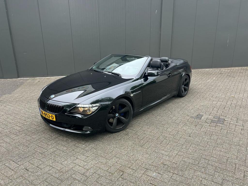 BMW 635d Cabriolet High Executive 286pk Head-Up NightVision, Auto's, BMW, Automaat, Zwart, Cabriolet, Zwart