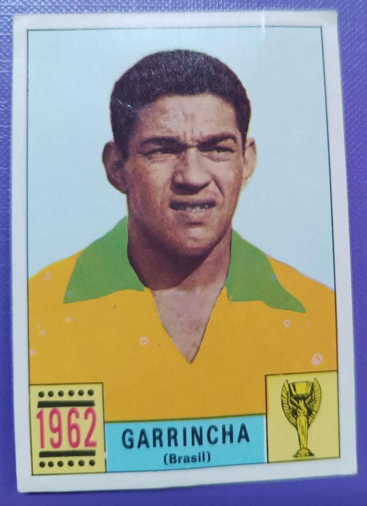 Carte Panini Coupe du monde de foot1970 Mexique 70 GARRINCHA, Collections, Envoi
