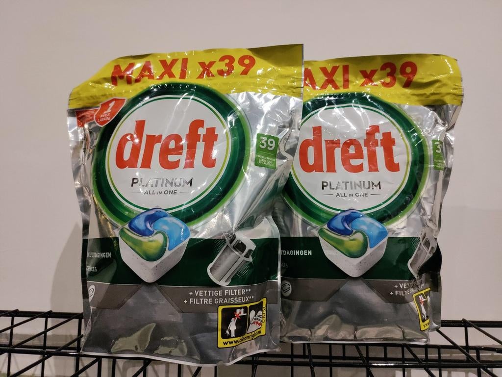 Vaatwastabletten Dreft Platinum all-in-one, Ophalen of Verzenden