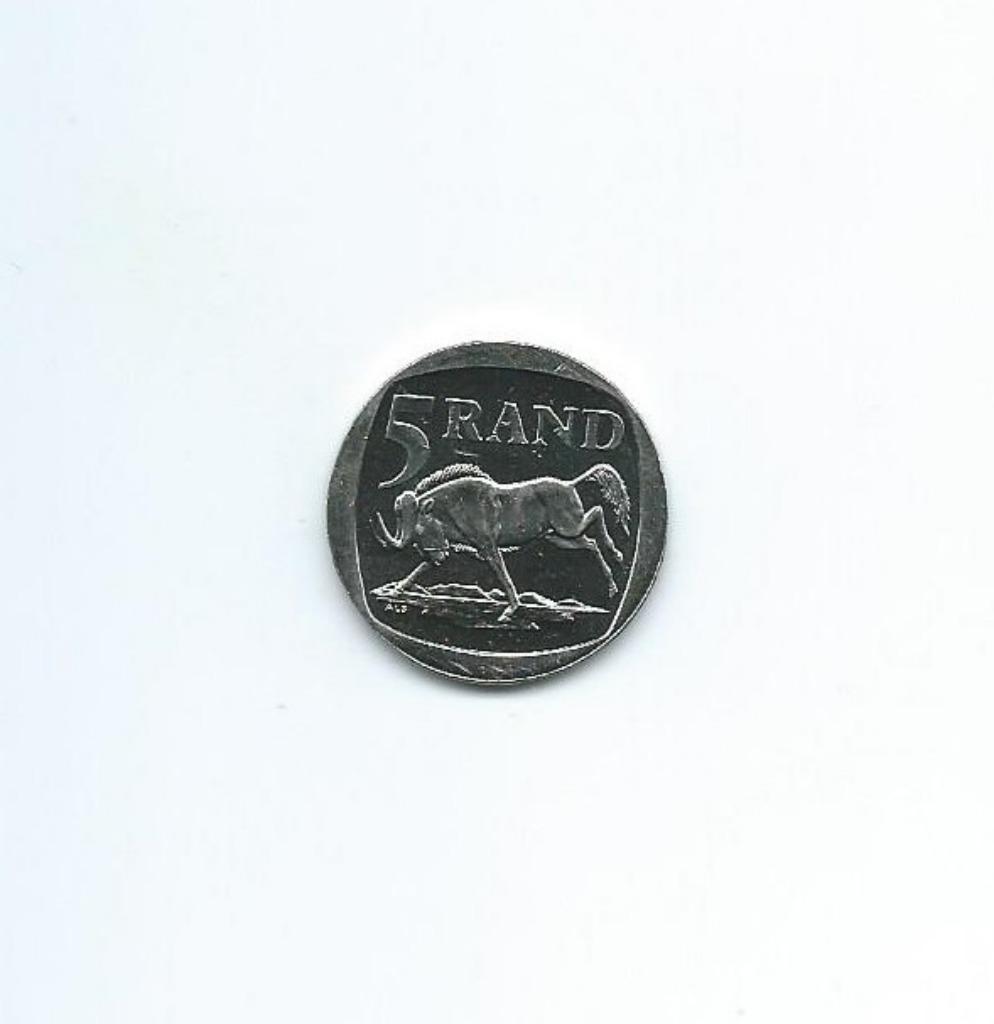 Zuid-Afrika, 5 Rand 1997., Ophalen of Verzenden, Zuid-Afrika, Losse munt