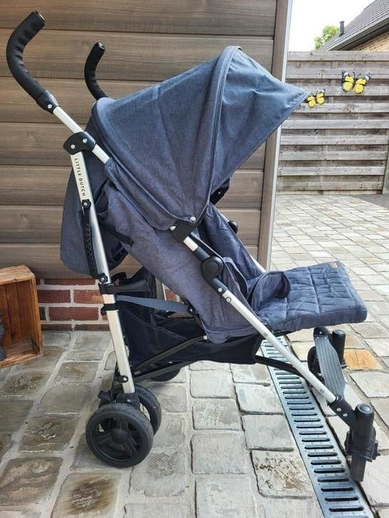 Little Dutch plooibuggy grijs-blauw, Kinderen en Baby's, Buggy's, Ophalen, Gebruikt