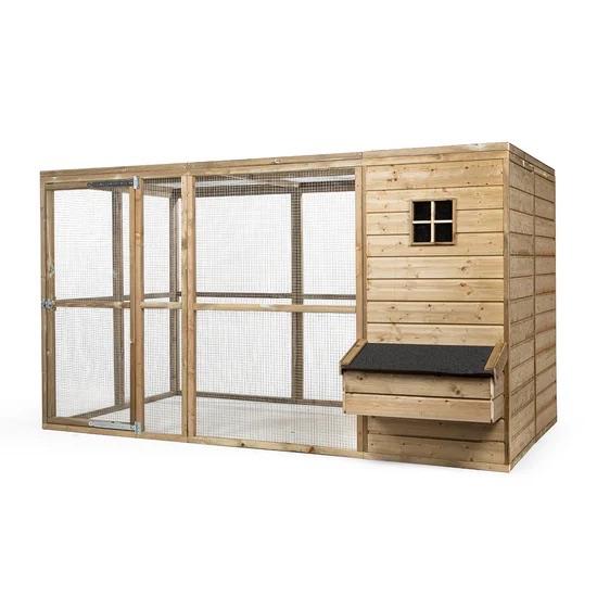 Houten Kippenhok Luuk | Nachthok + Ruime Ren | Glorenza, Dieren en Toebehoren, Ophalen of Verzenden, Nieuw, Kippenhok of Kippenren