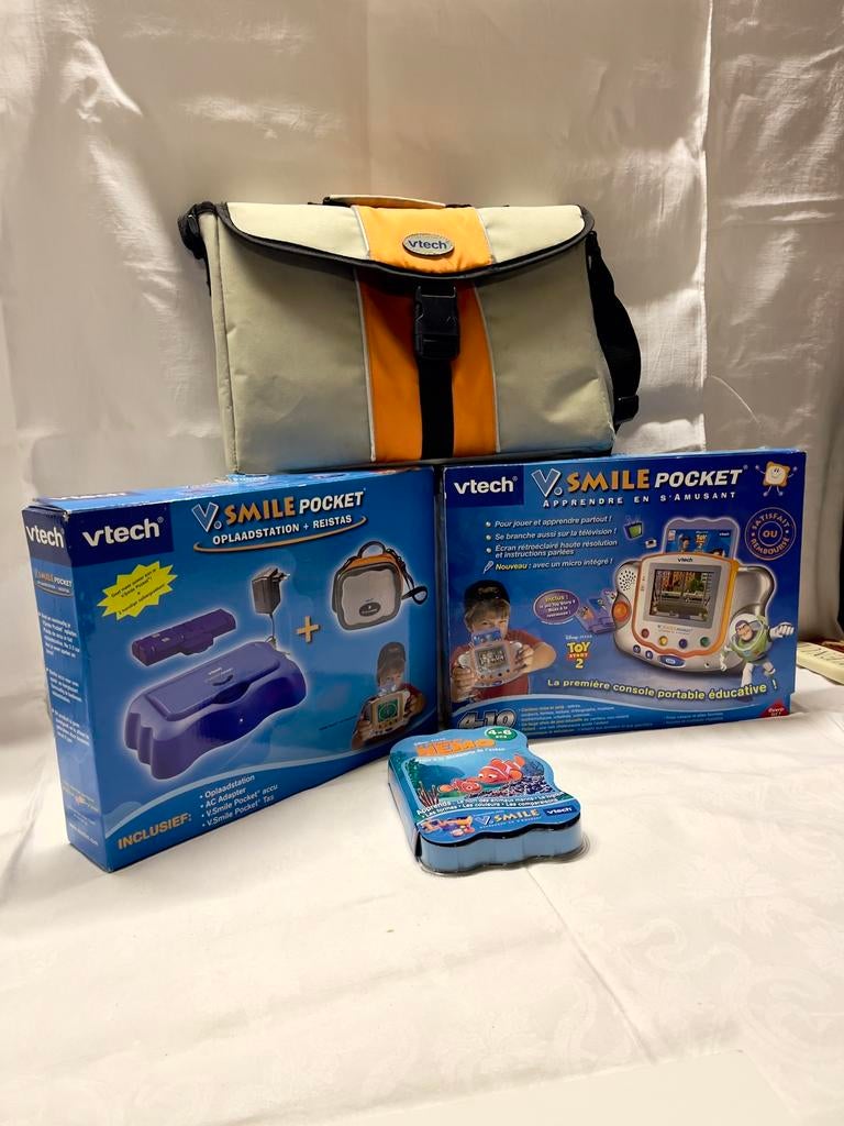Spelconsoleset, vtech V.Smile pocket Nemo, Kinderen en Baby's, Speelgoed | Vtech, Ophalen of Verzenden, Gebruikt