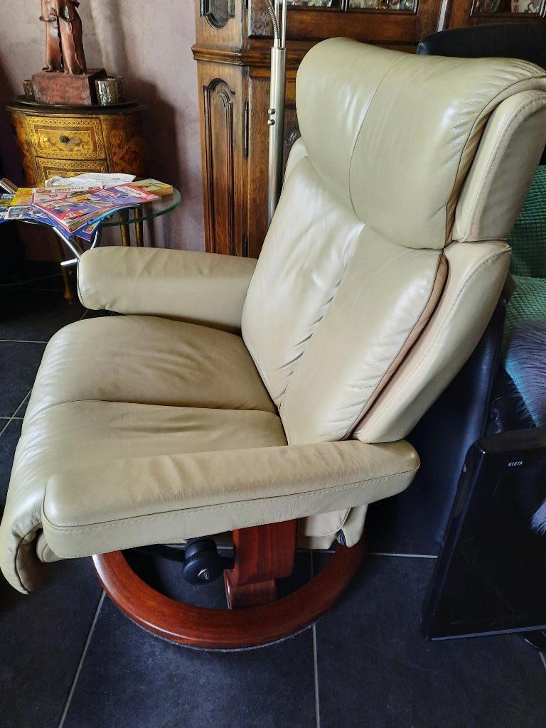 Stressless zetel, Huis en Inrichting, Zetels | Zetels, Ophalen, Zo goed als nieuw, Eenpersoons, Leer