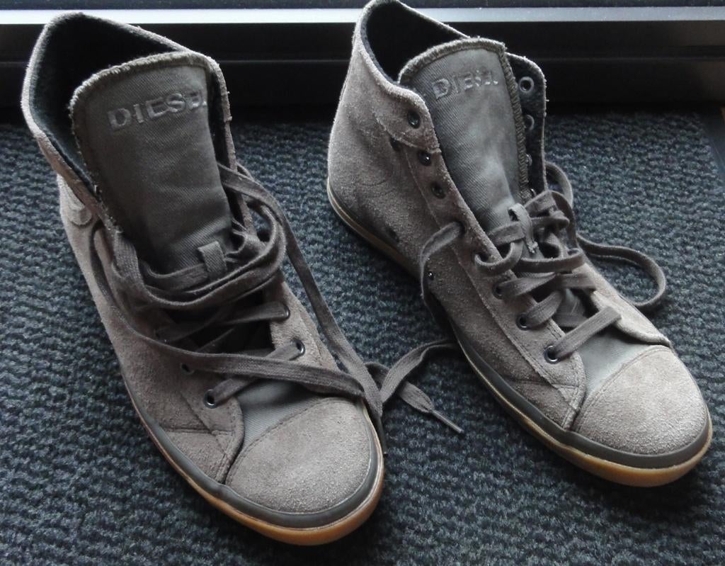 Diesel Exposure halfhoge vetersneaker maat 44 (10.5), Ophalen, Diesel, Bruin, Zo goed als nieuw