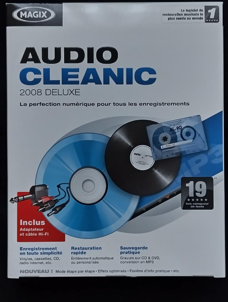 Audio Cleanic 2008 Deluxe-software (volledig), Ophalen, Zo goed als nieuw