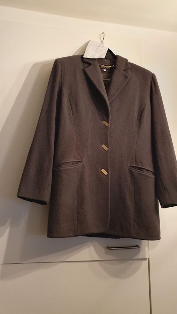 wollen jas Caroline Biss, Kleding | Dames, Jassen | Winter, Ophalen, Maat 42/44 (L), Grijs, Gedragen