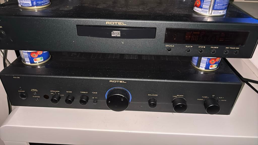 Rotel RA-06 versterker + Rotel RCD-06 cd-speler, Ophalen of Verzenden, Zo goed als nieuw