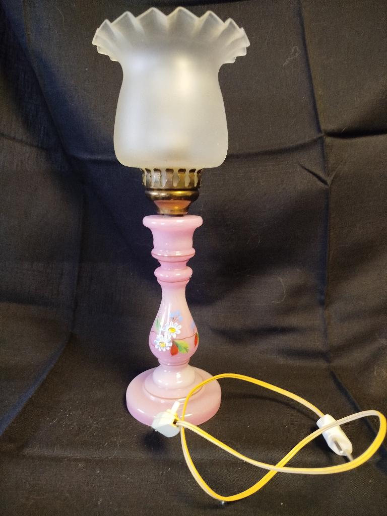 ANCIENNE TRES JOLIE LAMPE OPALINE, Antiquités & Art, Enlèvement ou Envoi