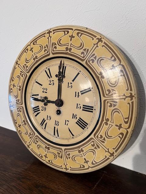 Oude blikken keuken klok, horloge, Antiek en Kunst, Curiosa en Brocante, Ophalen