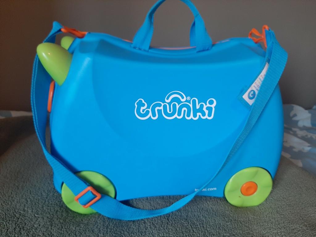 Trunki reiskoffer, Handtassen en Accessoires, Tassen | Reistassen en Weekendtassen, Ophalen, Gebruikt, Blauw