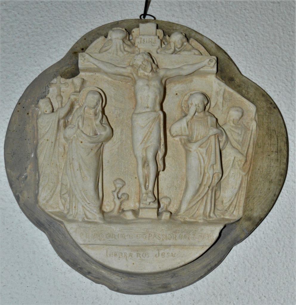 Plaque murale Jésus sur la croix, Antiquités & Art, Enlèvement ou Envoi