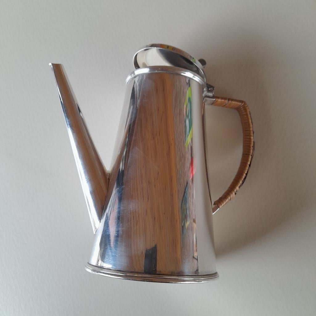 Christopher Dresser silverplated coffee pot, Ophalen of Verzenden