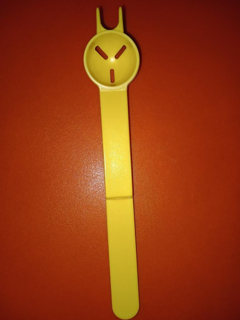 cuillère à olives v Tupperware -> 2€, Enlèvement, Comme neuf, Jaune