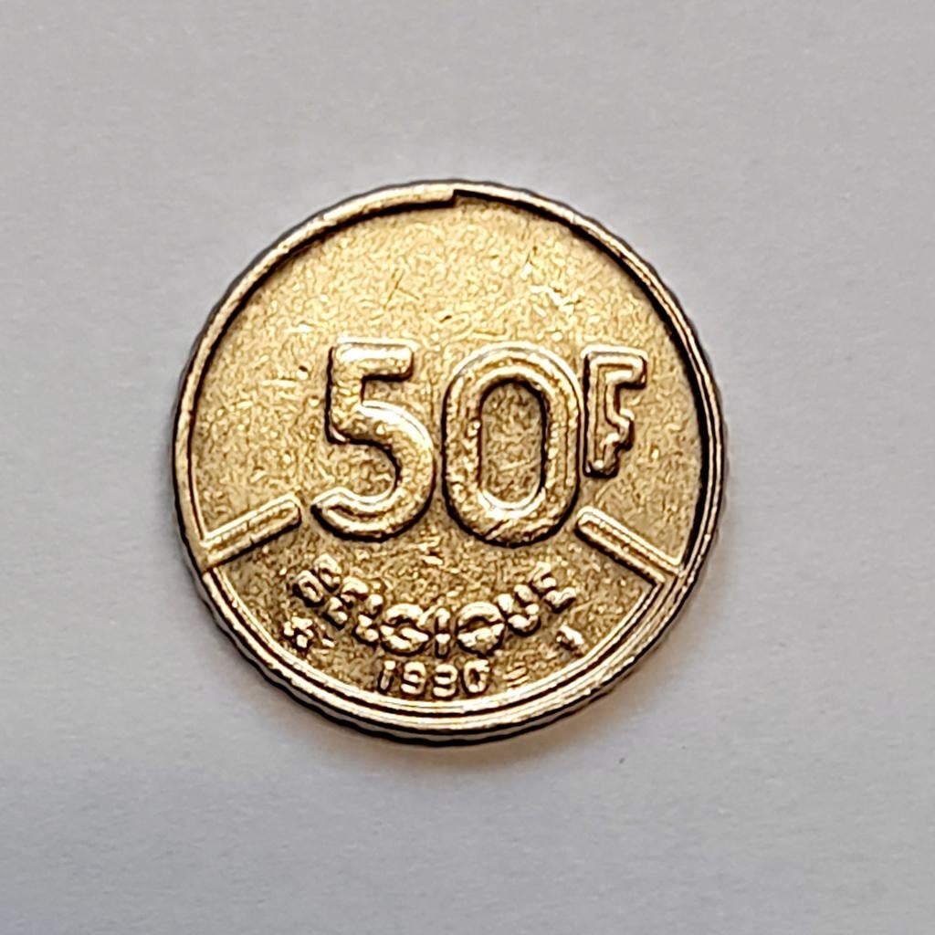 Belgique 50 francs 1990 FR (625), Timbres & Monnaies, Enlèvement ou Envoi, Monnaie en vrac