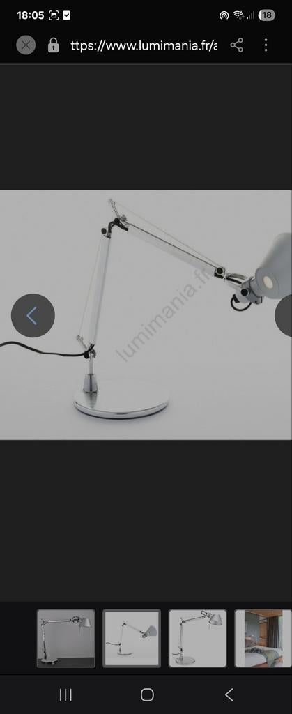 Lampe de table ARTEMIDE mini 110 cm, Ophalen