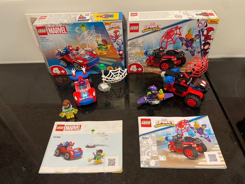 Lego Marvel Spiderman 3 sets, Ophalen, Zo goed als nieuw, Lego