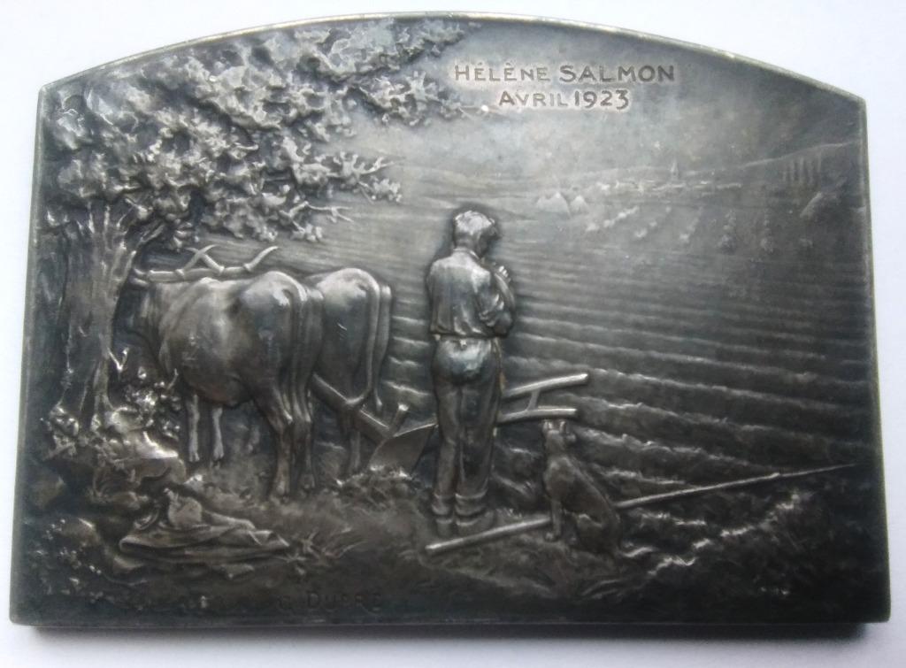 médaille G. DuPre C'est l'angelus 1923 Hélène Salmon, Enlèvement ou Envoi, Autres matériaux