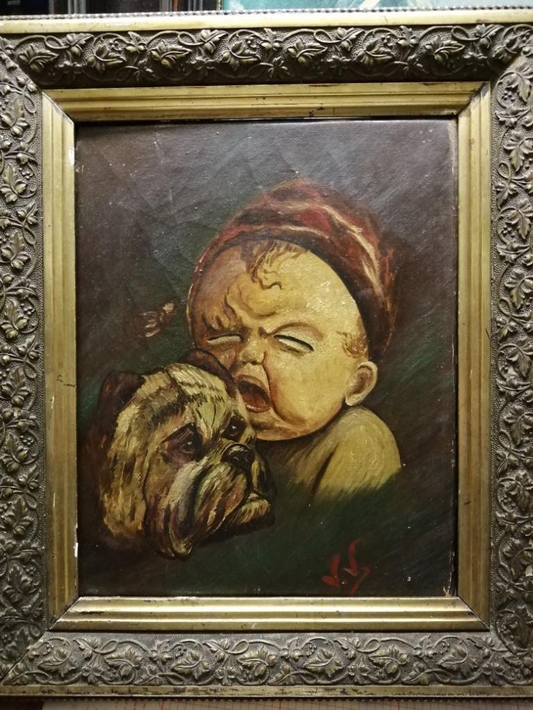 Enfant avec chien, Antiquités & Art, Enlèvement