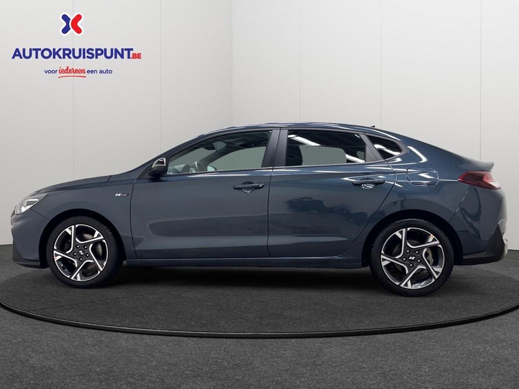 Hyundai i30 T-GDi 48v Twist N-Line Airco Camera Apple Andro, Auto's, Hyundai, 4 deurs, 120 pk, Zilver of Grijs, https://public.car-pass.be/vhr/e628a20d-230c-4b5b-a6c7-55847d060fd0