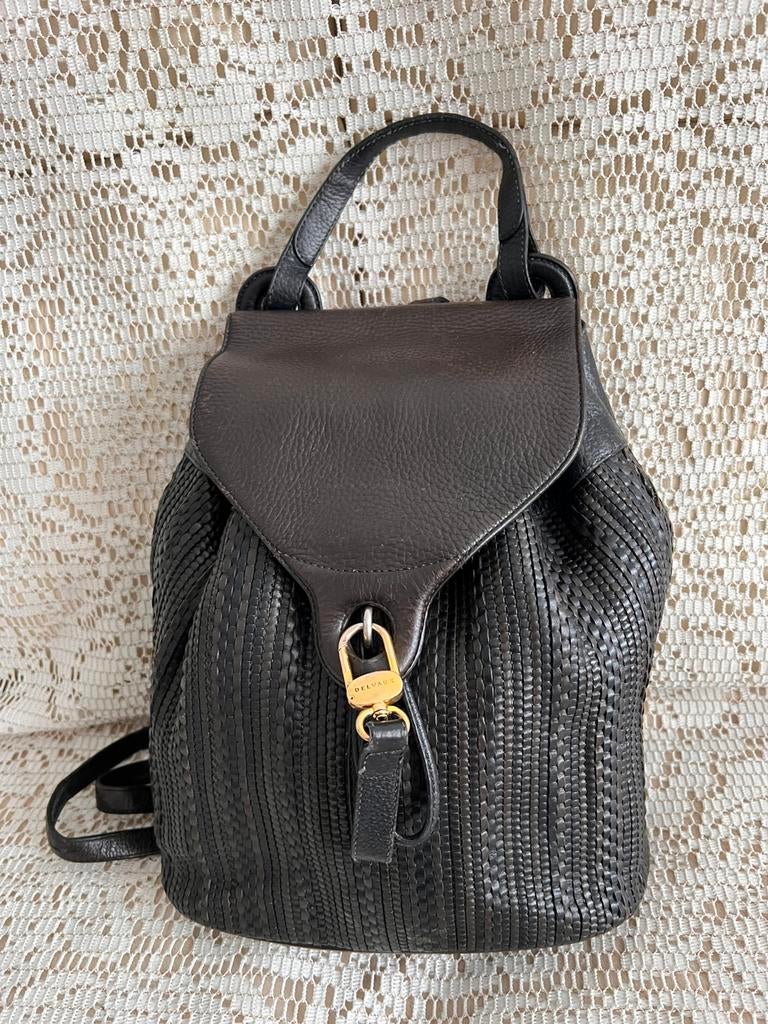 Sac à dos DELVAUX modèle Soleil cuir tressé, Enlèvement ou Envoi, Comme neuf