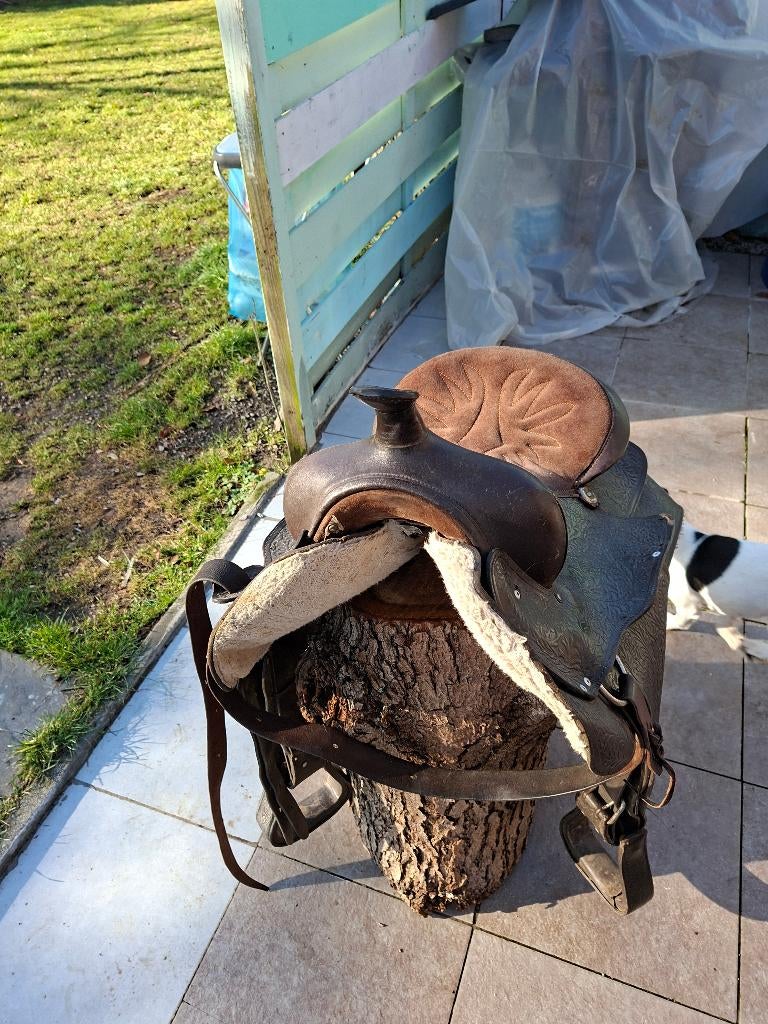 Mexicaans Westernzadel, Animaux & Accessoires, Chevaux & Poneys | Selles, Enlèvement, Utilisé, Western