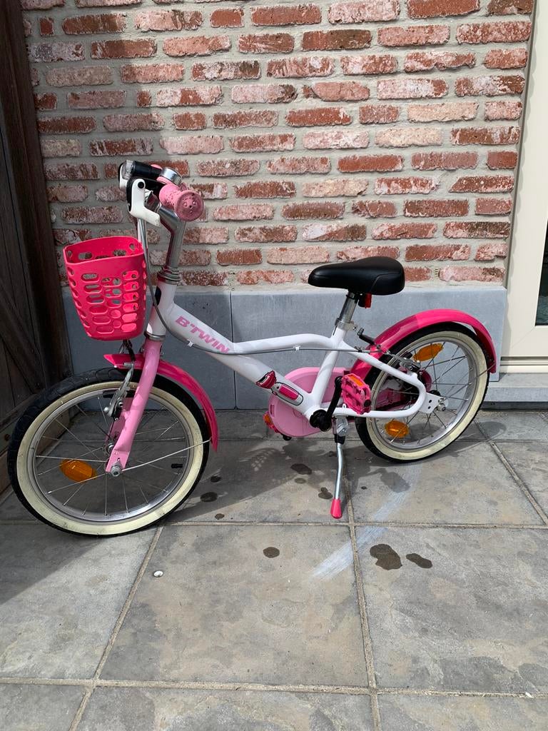 Roze meisjes kinderfiets, Fietsen en Brommers, Ophalen, Zo goed als nieuw