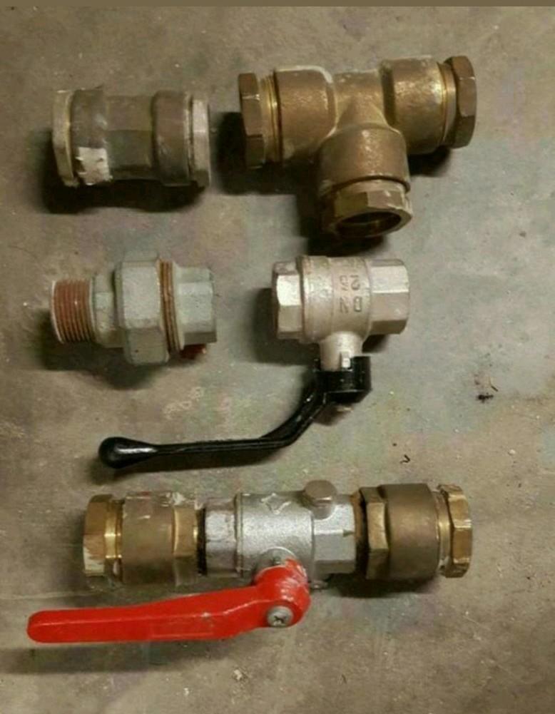 Raccord union, vanne, tuyau et raccord BSR socarex 1"et 3/4", Bricolage & Construction, Enlèvement ou Envoi, Utilisé