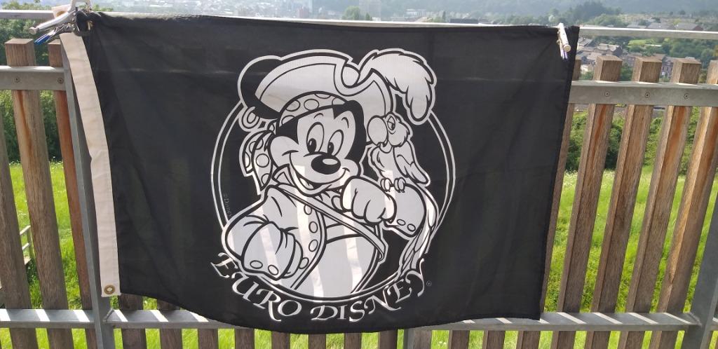 Disneyland Paris Mickey Pirate of the Caribbean vlag, Ophalen of Verzenden