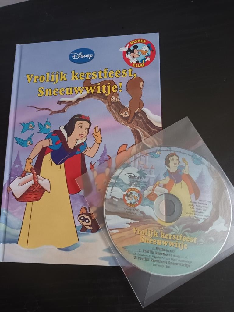 Vrolijk kerstfeest Sneeuwwitje boek + CD, Ophalen of Verzenden, Disney, Cd, Kind
