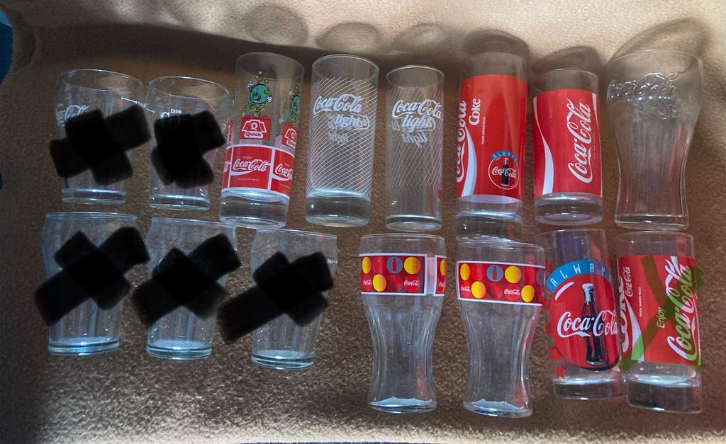 Coca Cola glazen, Verzamelen, Glas en Drinkglazen, Ophalen, Zo goed als nieuw, Frisdrankglas