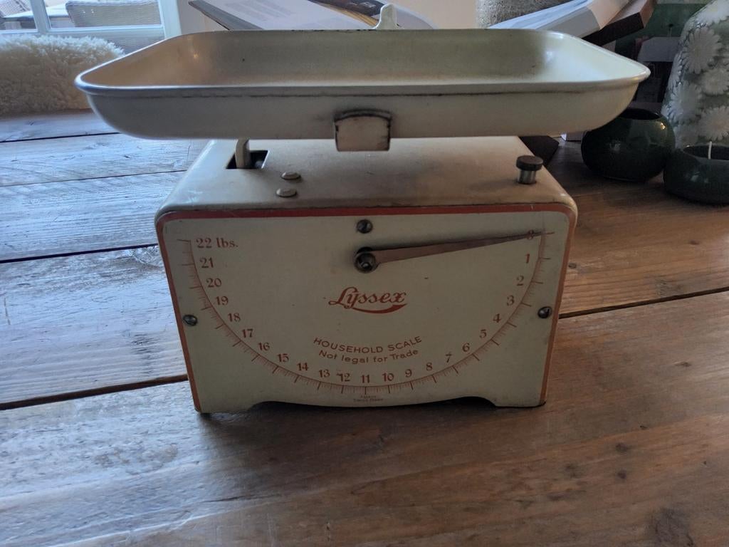 Mooie vintage Lyssex weegschaal., Bricolage & Construction, Balances, Enlèvement