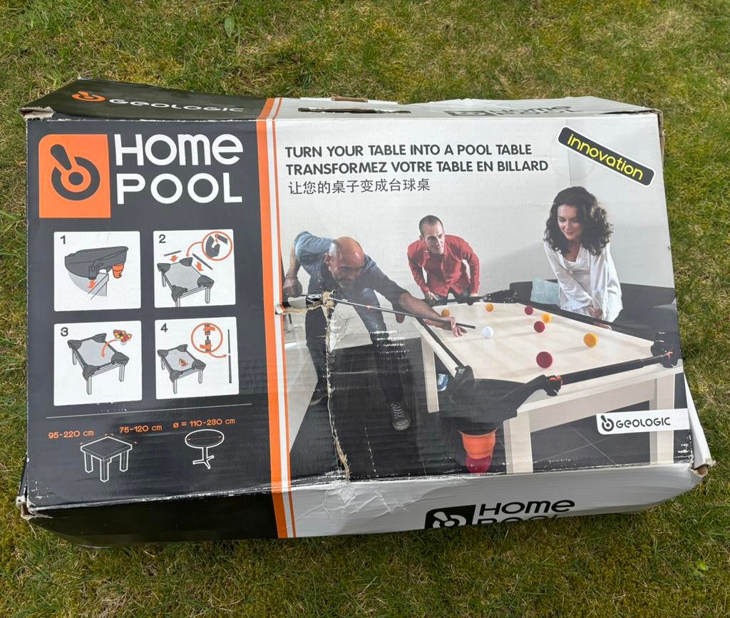 Geologic Home Pool – poolset voor op tafel, Sport en Fitness, Biljarten en Poolen, Ophalen, Zo goed als nieuw, Pooltafel