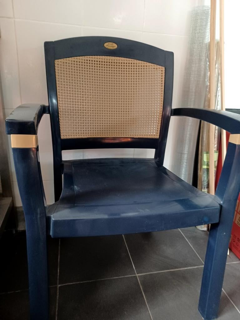 Tuinstoelen blauw, Tuin en Terras, Ophalen