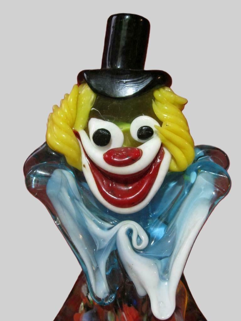 Mooie Murano aparte clown (36,5cm hoogte!)., Antiek en Kunst, Ophalen