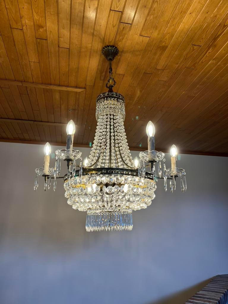 Kristallen kroonluchter, Ophalen, Zo goed als nieuw