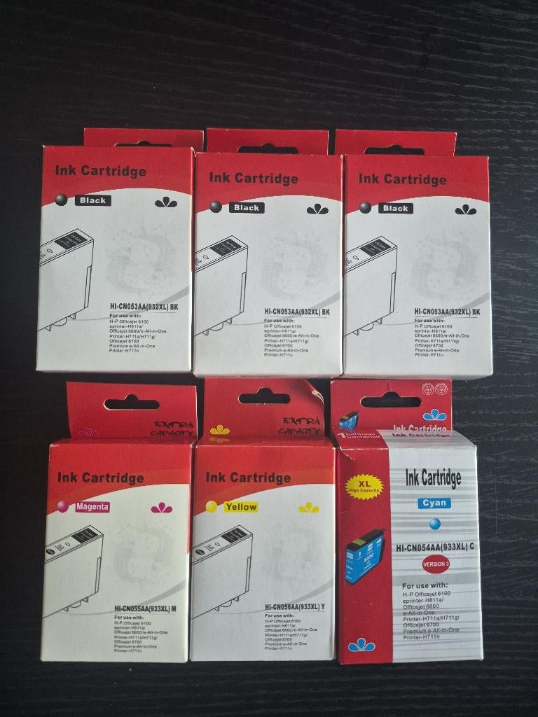 Inktpatronen HP 932 XL & 933 XL, Ophalen of Verzenden, Nieuw, Cartridge, Hp