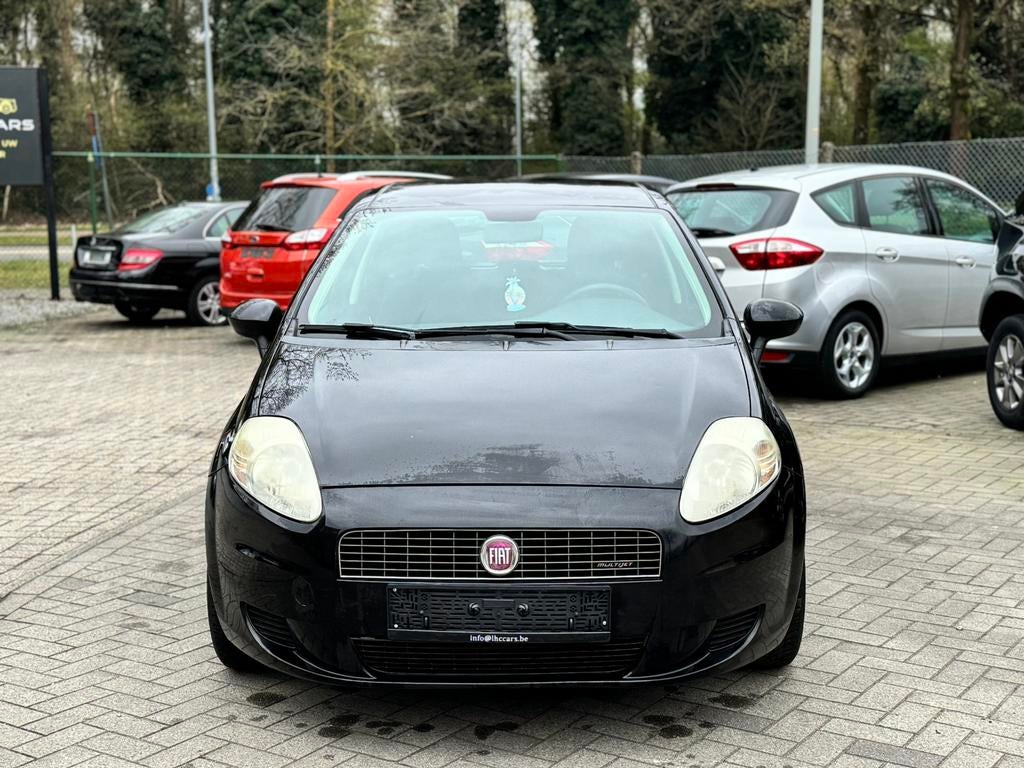 FIAT PUNTO 1.3 DIESEL, Auto's, Fiat, Zwart, Leder, Bedrijf, 1298 cc
