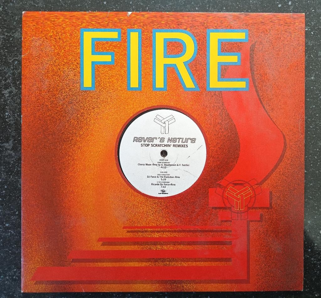 Raver's nature - stop scratchin remixes, Cd's en Dvd's, Vinyl | Dance en House, Ophalen of Verzenden, Gebruikt, 12 inch, Techno of Trance